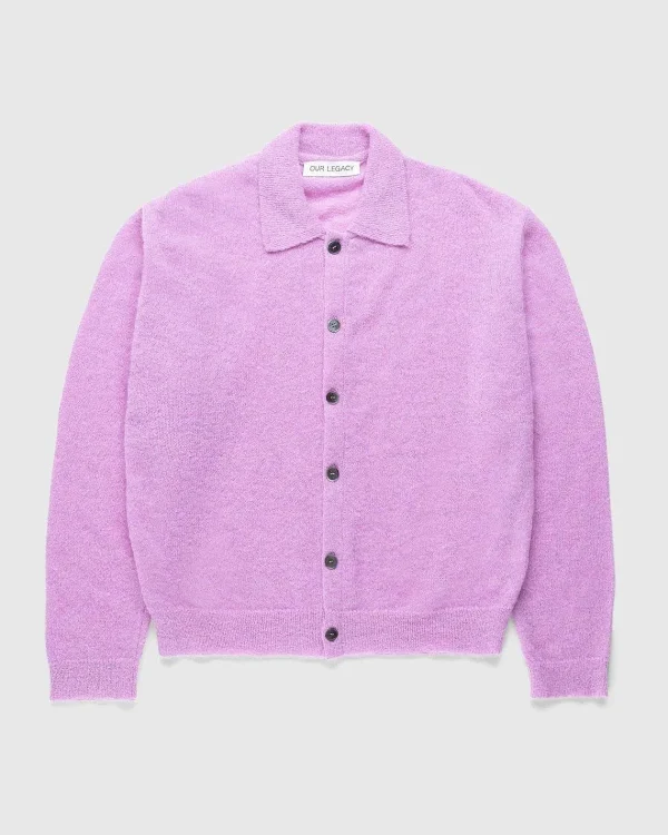 T-Shirts>Our Legacy Aftenpolo Candyfloss Fuzzy Alpaca