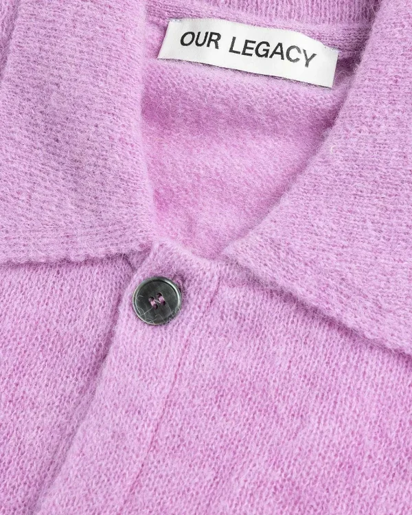 T-Shirts>Our Legacy Aftenpolo Candyfloss Fuzzy Alpaca