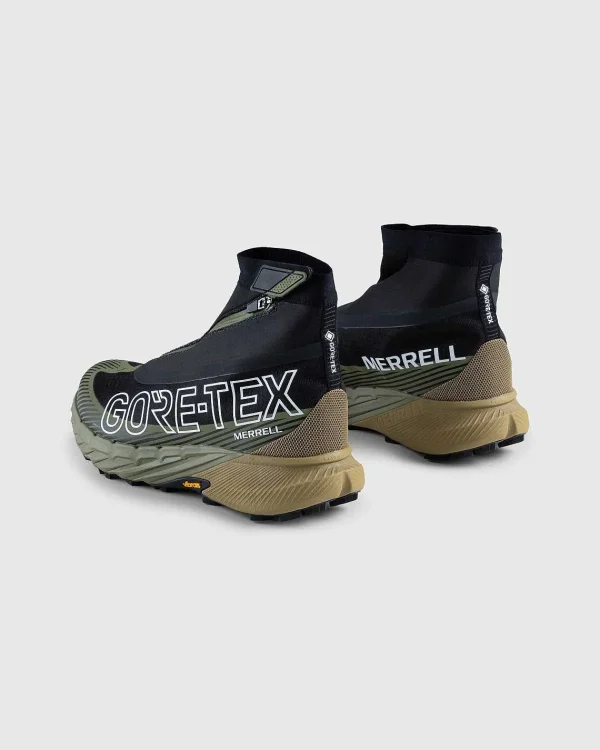 Vandre Sneakers>Merrell Agility Peak 5 Zero Gore-Tex Sort/Avocado