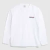 T-Shirts>Beigel Bake Akvarel Langaermet T-Shirt Hvid