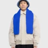 Vinter Tilbehør>Acne Studios Alpaca Blend Sleeve Torklaede Deep Blue