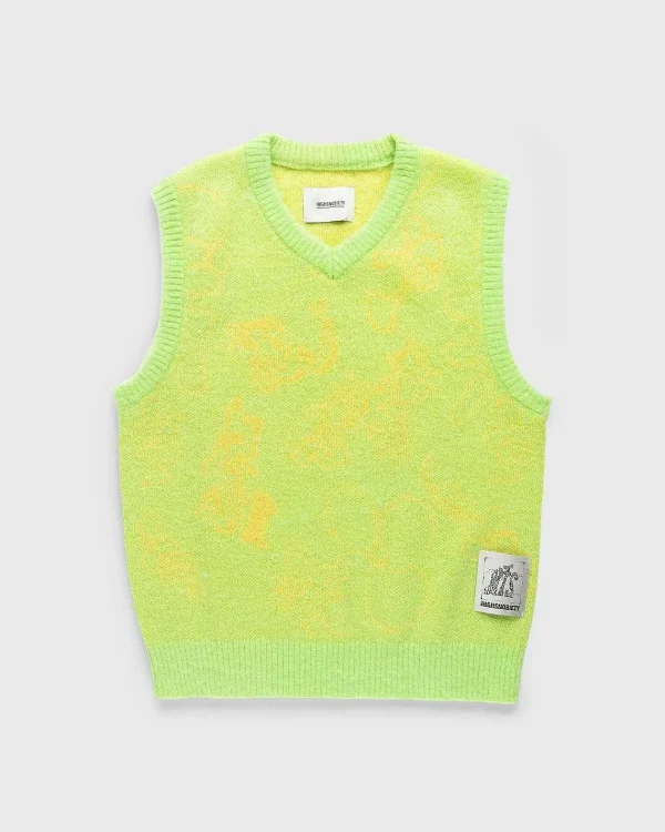 Strik>NTS Alpaca Fuzzy Sweater Vest Gron