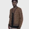 Strik>Acne Studios Ansigtsfliser Cardigan Toffee Brun