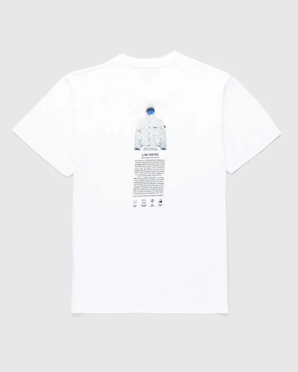 T-Shirts>Stone Island Archivio Lino Watro T-Shirt Hvid