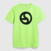 T-Shirts>Acne Studios Artwork T-Shirt Sharp Green