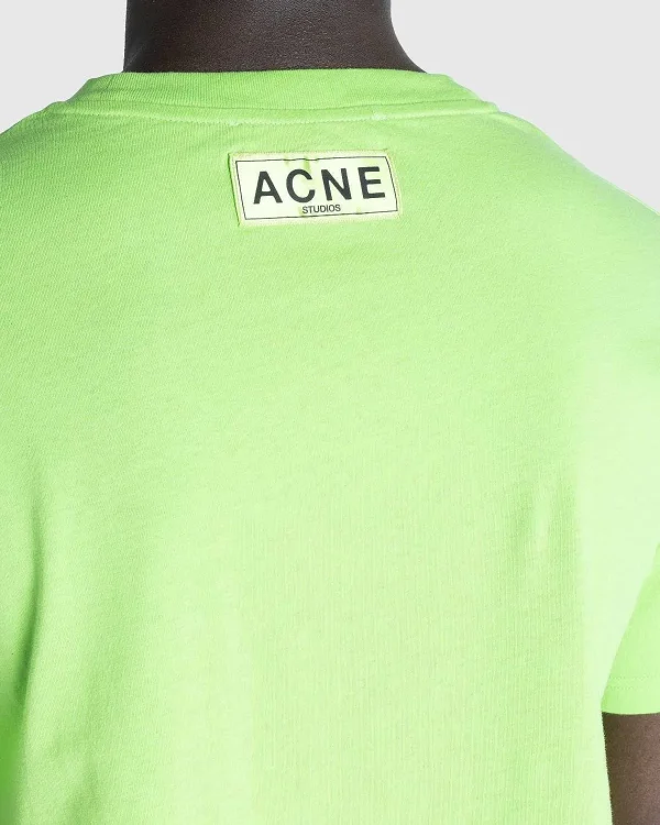 T-Shirts>Acne Studios Artwork T-Shirt Sharp Green