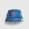 Hatte>Marni Bio Denim Bucket Hat Iris Blue