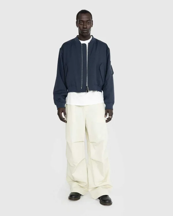 Overtøj>Jil Sander Blouson Marine Med Lynlas