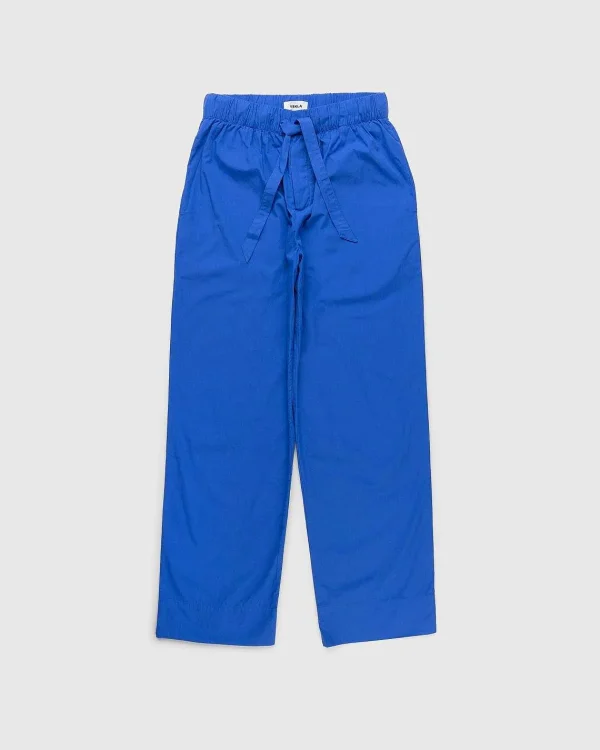 Undertøj>Tekla Bomuld Poplin Pyjamas Bukser Royal Blue