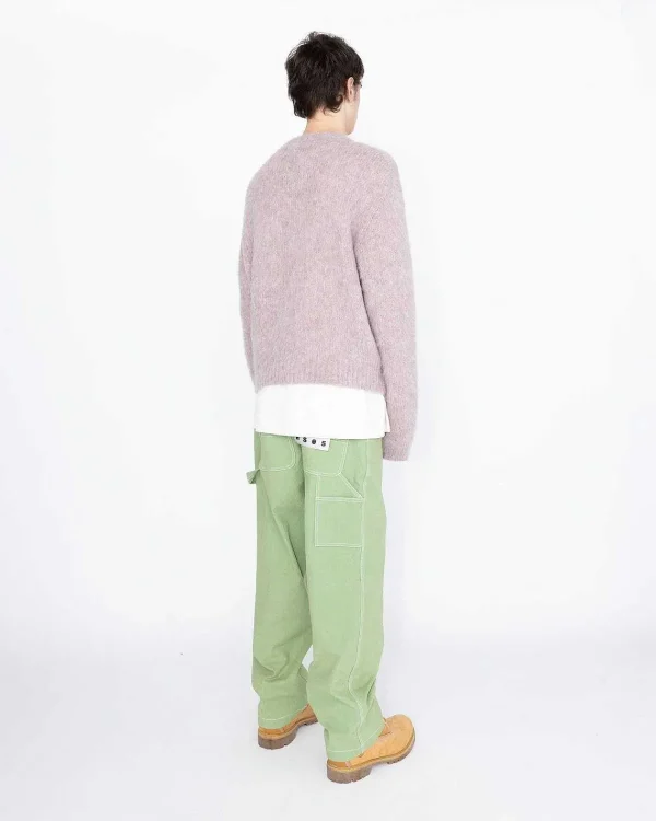 Strik>Highsnobiety HS05 Borstet Alpaca Cardigan Pale Rose