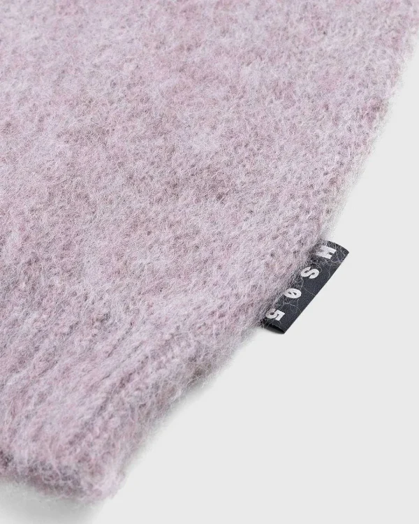 Strik>Highsnobiety HS05 Borstet Alpaca Cardigan Pale Rose