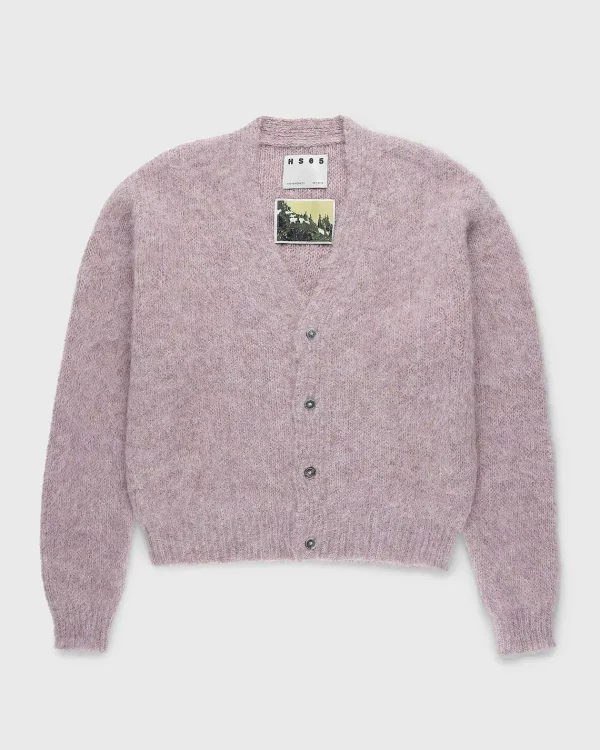 Strik>Highsnobiety HS05 Borstet Alpaca Cardigan Pale Rose