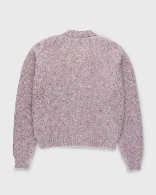 Strik>Highsnobiety HS05 Borstet Alpaca Cardigan Pale Rose