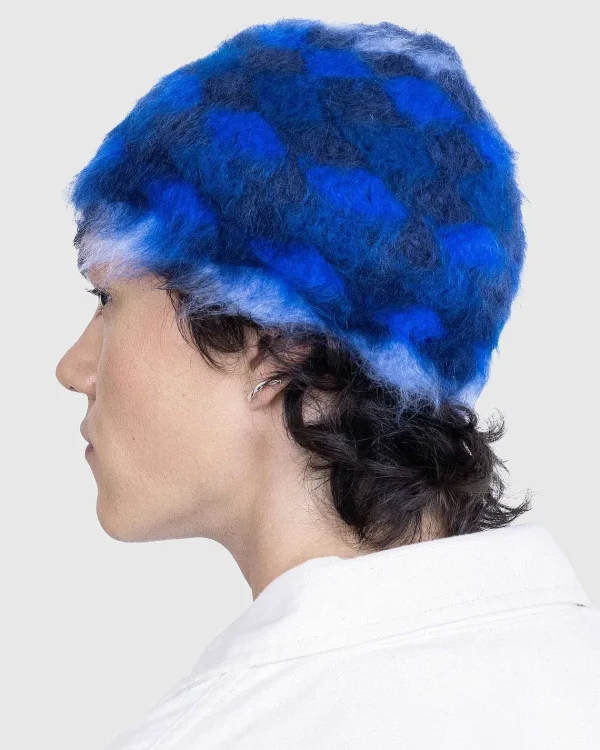 Hatte>SSU Borstet Mohair Muslingeskal Bucket Hat Merlin Blue