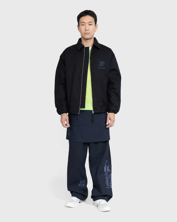 Bukser>NTS Borstet Nylon Trackpa Navy