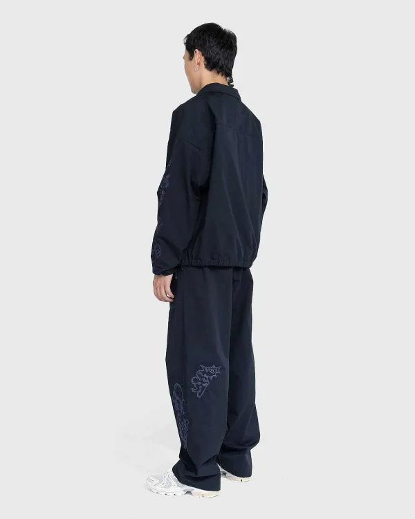 Bukser>NTS Borstet Nylon Trackpa Navy