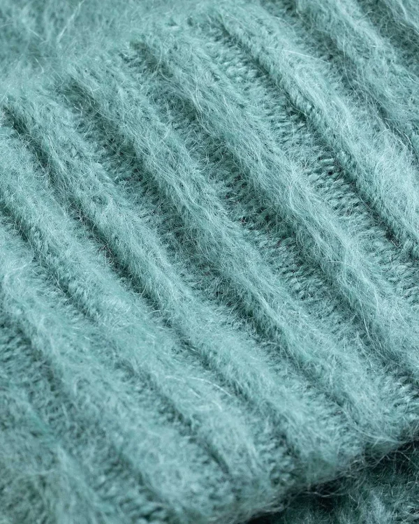 Vinter Tilbehør>Auralee Borstet Super Kid Mohair Beanie Jade Gron