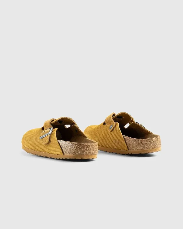 Sandaler>Birkenstock Boston Ruskindslaeder Corduroy Cork Brun