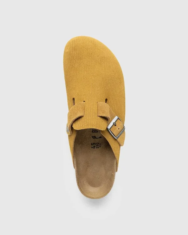 Sandaler>Birkenstock Boston Ruskindslaeder Corduroy Cork Brun