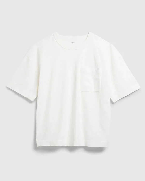 T-Shirts>Lemaire Boxy T-Shirt Kridt