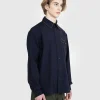 Skjorter>Marni Broderet Virgin Wool Shirt Bla