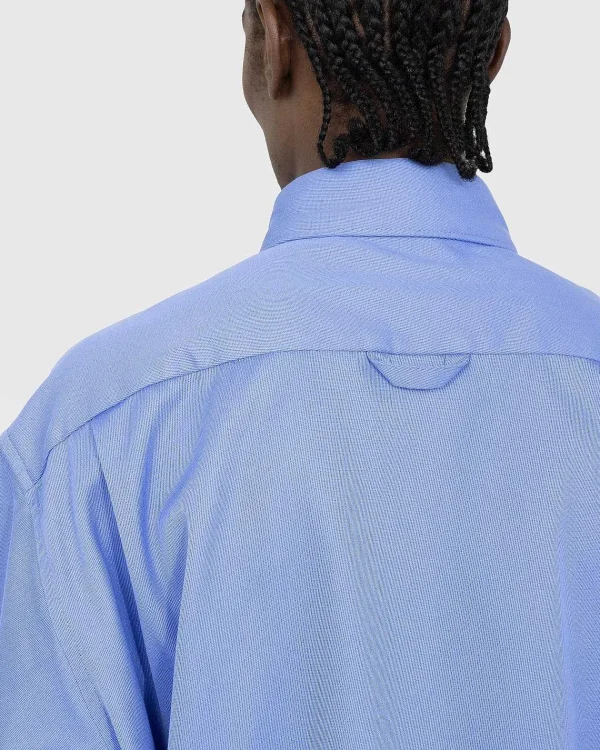 Skjorter>Acne Studios Button-Up Overshirt Kornblomst Bla