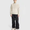 Strik>Stone Island Cardigan Med Halv Lynlas I Beige