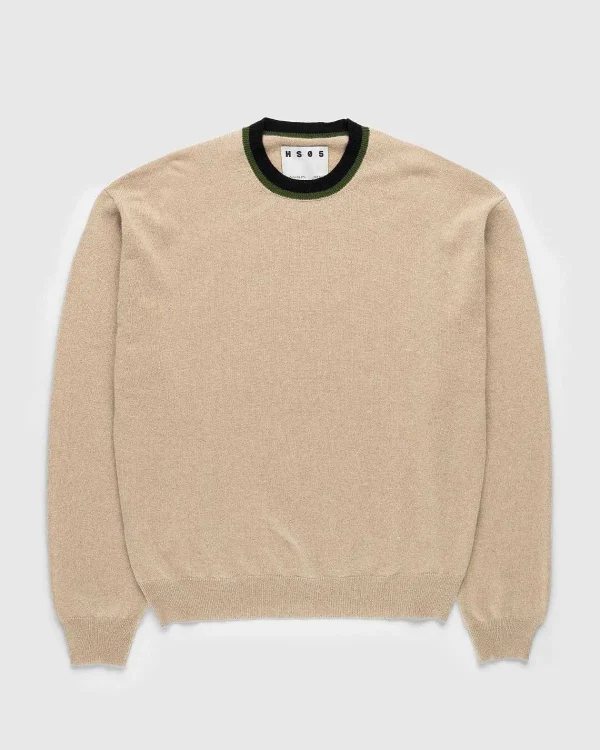 Strik>Highsnobiety HS05 Cashmere Crew Sweater Beige