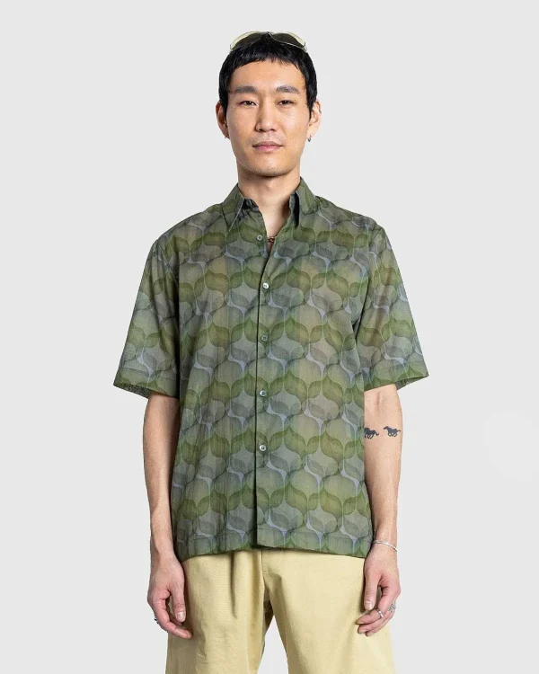 Skjorter>Dries van Noten Clasen Skjorte Gron