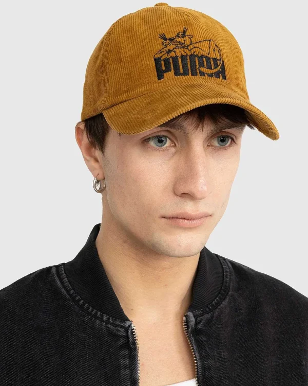 Hatte>Puma Corduroy 5-Panel Haette Gyldenbrun