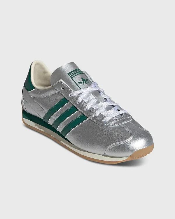 Sneakers>Adidas Country Og Solv Metallic/Collegiate Green/Core White