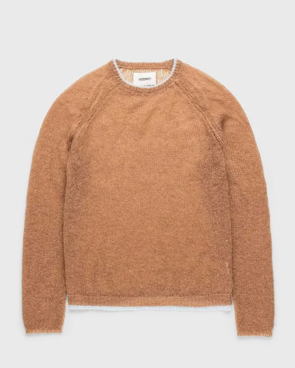 Strik>Highsnobiety Crew Sweater Brun/Lysebla