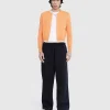 Strik>Acne Studios Crewneck Cardigan Mandarin Orange Melange