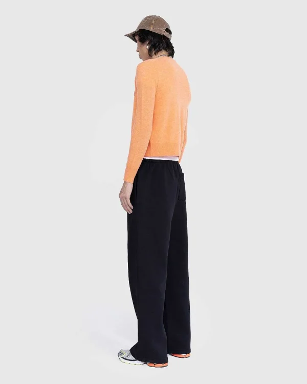 Strik>Acne Studios Crewneck Cardigan Mandarin Orange Melange