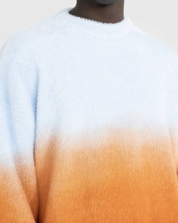 Strik>Bonsai Degrade Knit Crewneck Sweater Sunset