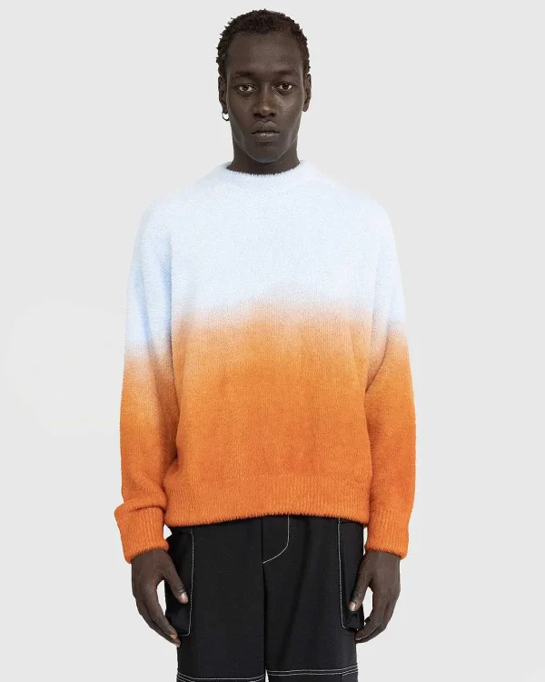 Strik>Bonsai Degrade Knit Crewneck Sweater Sunset