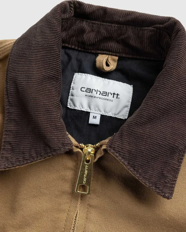 Overtøj>Carhartt WIP Detroit Jakke Hamilton Brown/ Tobak/Rinsed