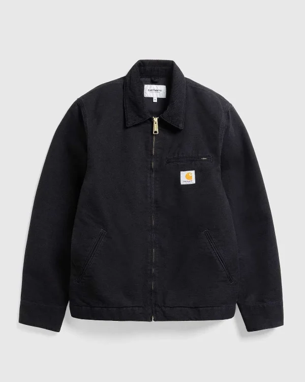 Overtøj>Carhartt WIP Detroit Jakke Sort/Aldret Laerred