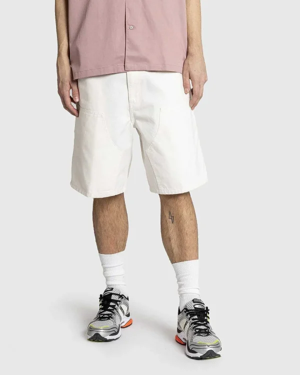 Shorts>Carhartt WIP Dobbelt Knae Kort Voks/Skyllet