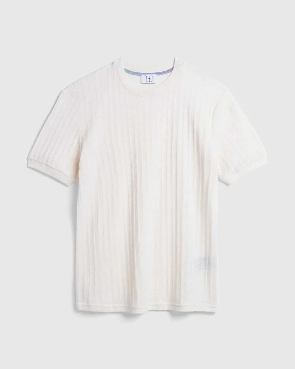 T-Shirts>Winnie New York Dolly Stripe Shirt Off White