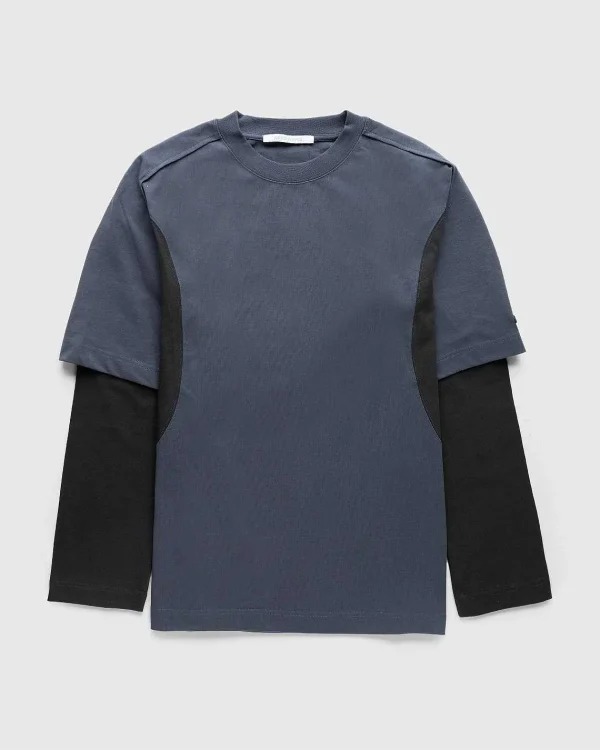 T-Shirts>AFFXWRKS Dual Sleeve T-Shirt Muted Blue