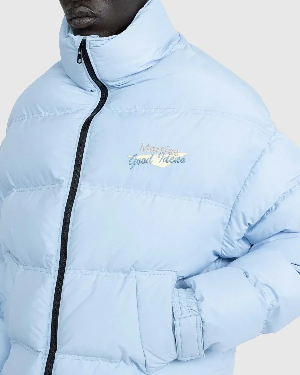 Overtøj>Martine Rose Dukke Puffer Jakke Icy Blue