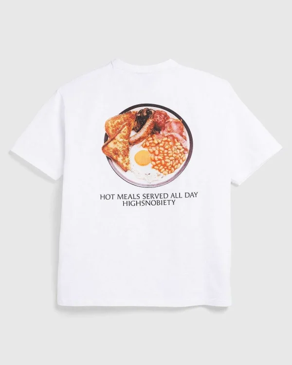 T-Shirts>Highsnobiety English Breakfast T-Shirt Hvid