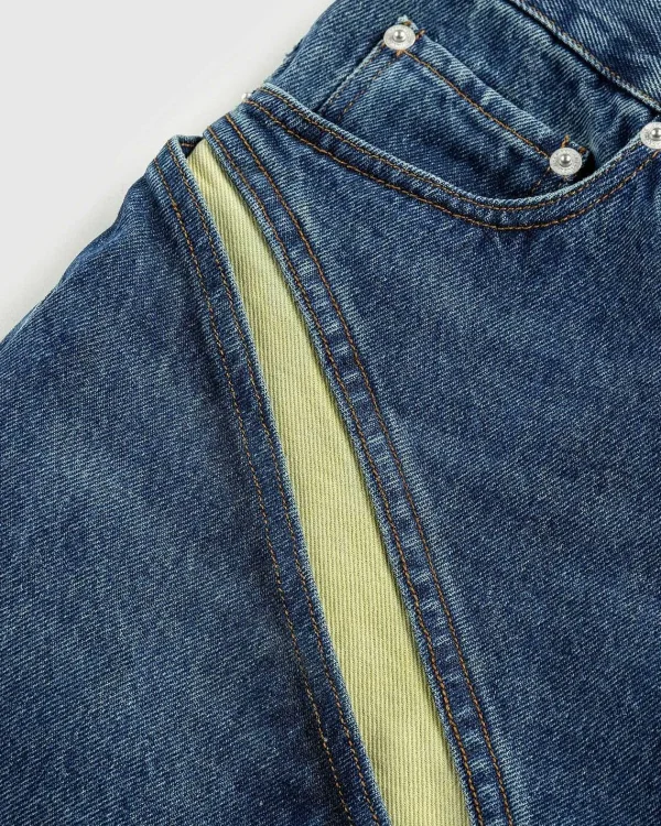 Bukser>Y/Project Evergreen Cut-Out Jeans Evergreen Vintage Blue