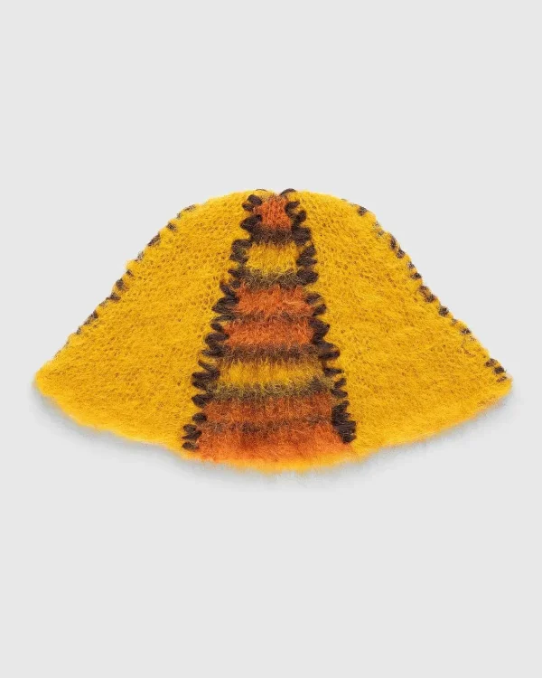 Hatte>Marni Farveblok Mohair Beanie Orange