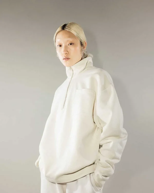 Sveder>Highsnobiety Fleece Quarter Zip Off-White