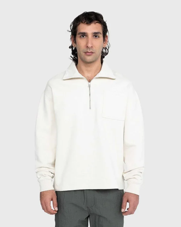 Sveder>Highsnobiety Fleece Quarter Zip Off-White