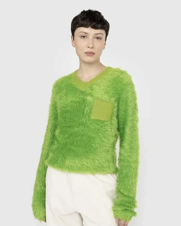 Strik>Acne Studios Fluffy V-Hals Troje