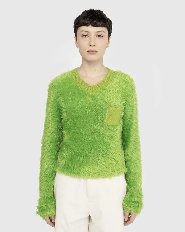 Strik>Acne Studios Fluffy V-Hals Troje