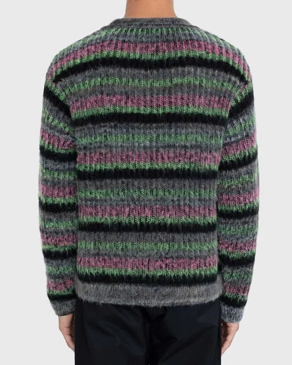 Strik>AGR Fuzzy Mohair Crewneck Sweater Multi